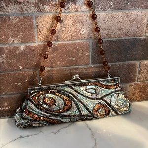 Beaded evening handbag